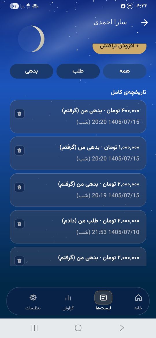 تاریخچه‌ی یک نفر